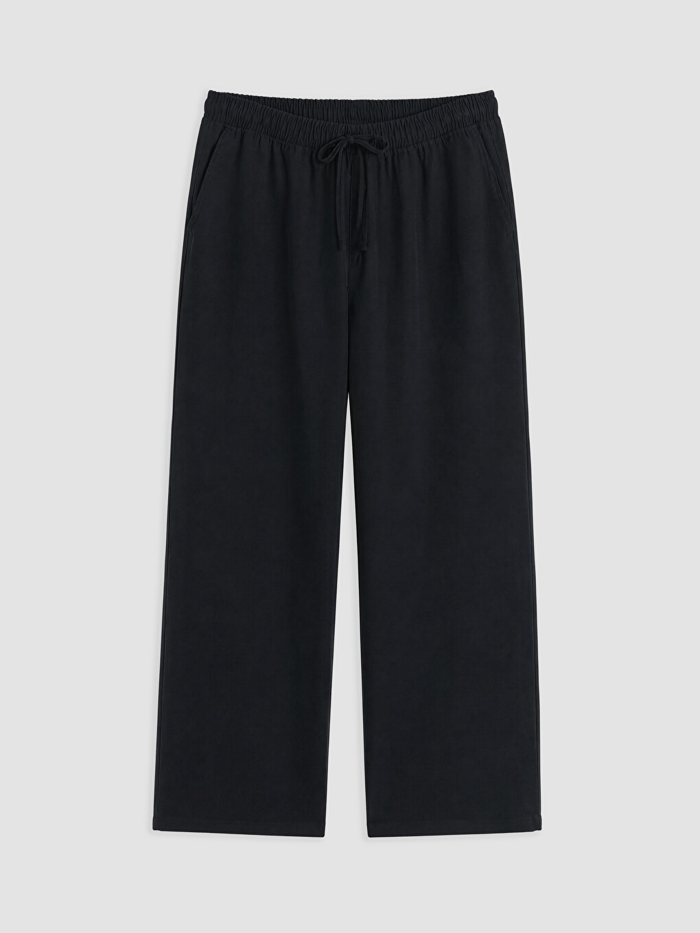 Siyah Relax Fit Erkek Pantolon-2