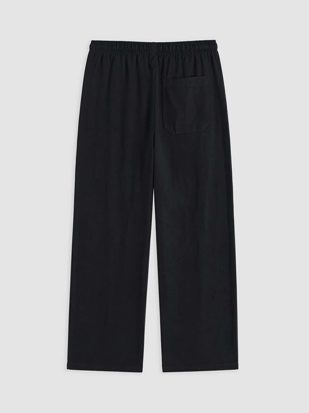 Siyah Relax Fit Erkek Pantolon-3