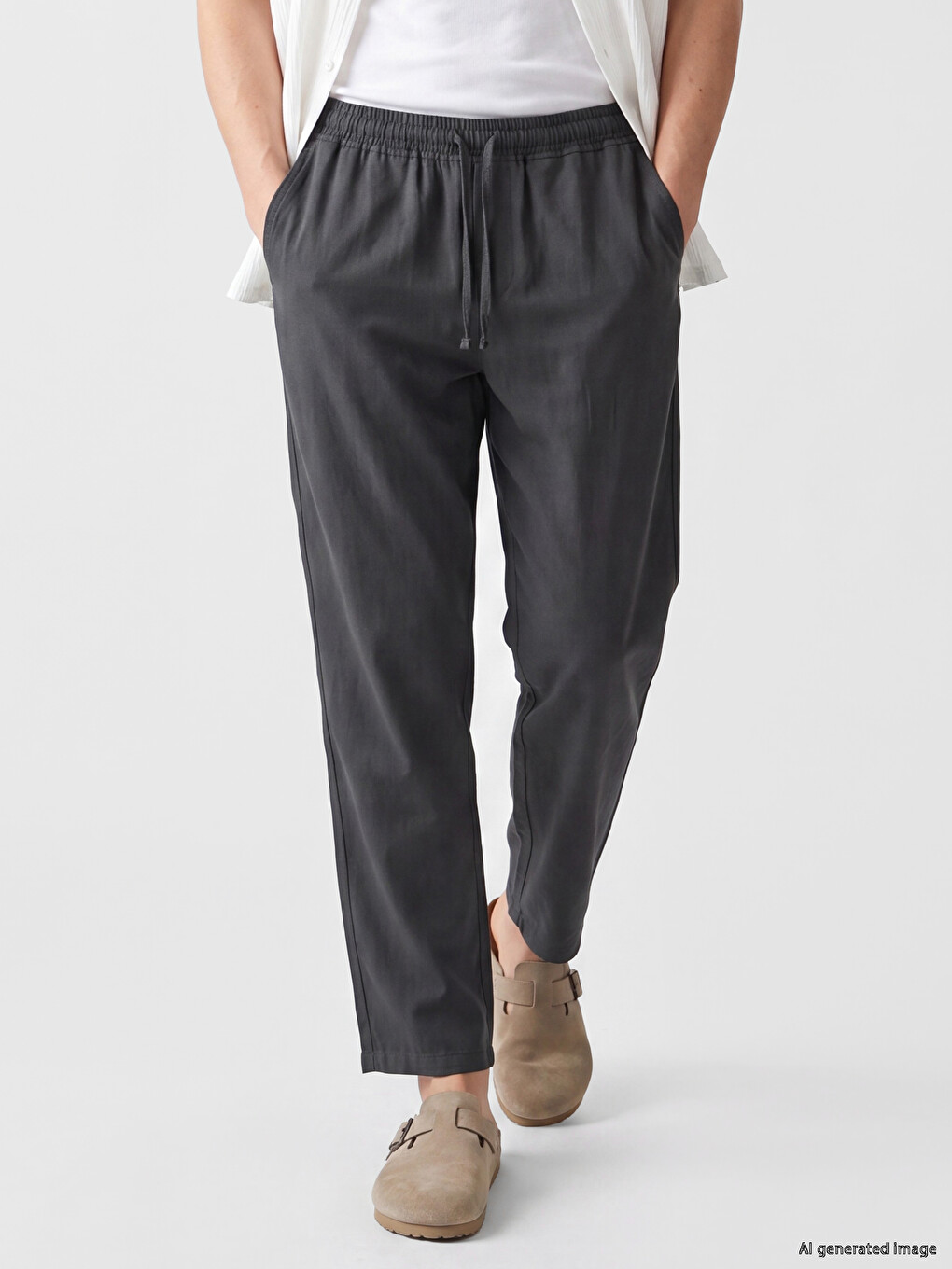 Gri Relax Fit Erkek Pantolon