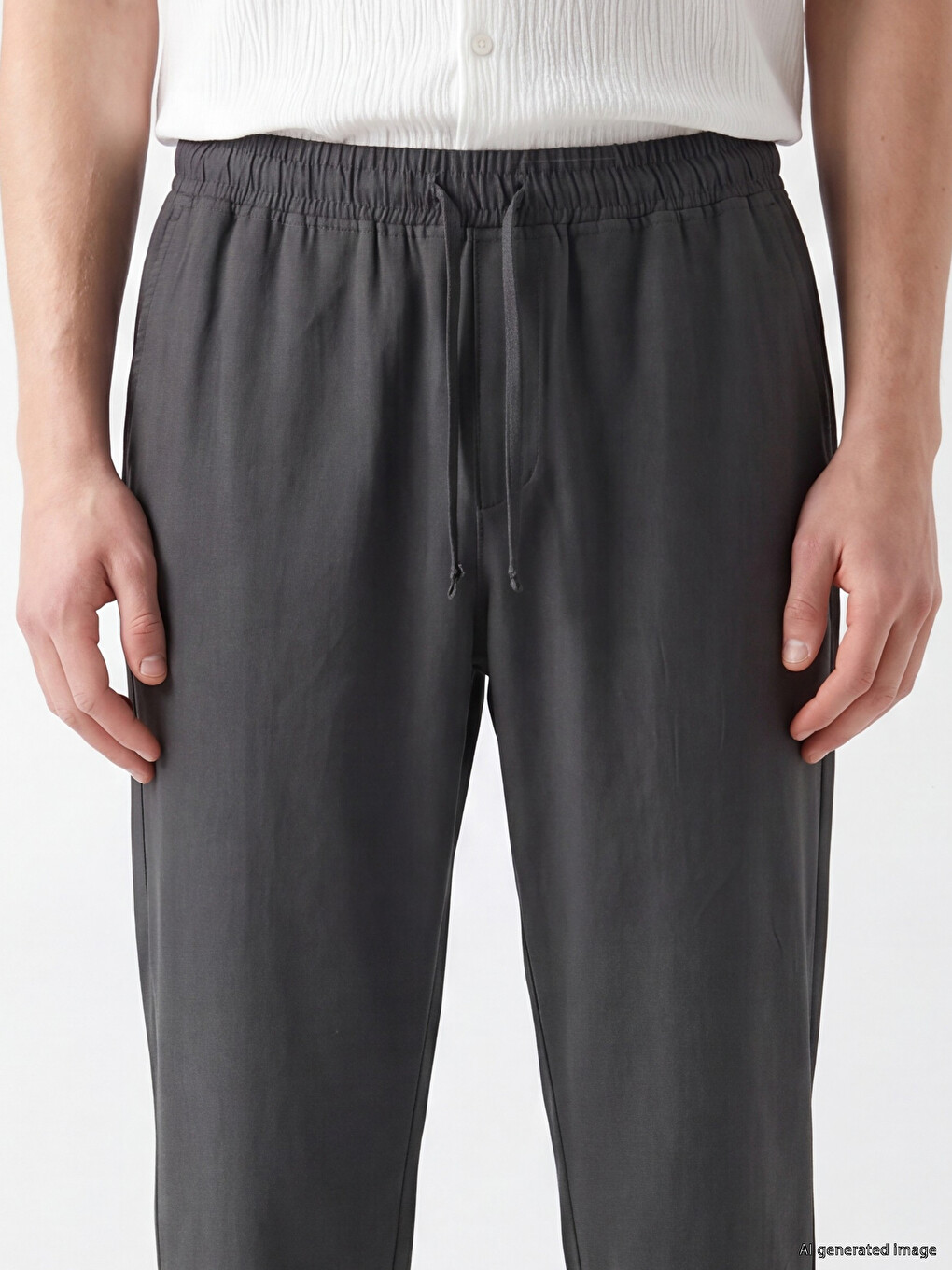 Gri Relax Fit Erkek Pantolon-2