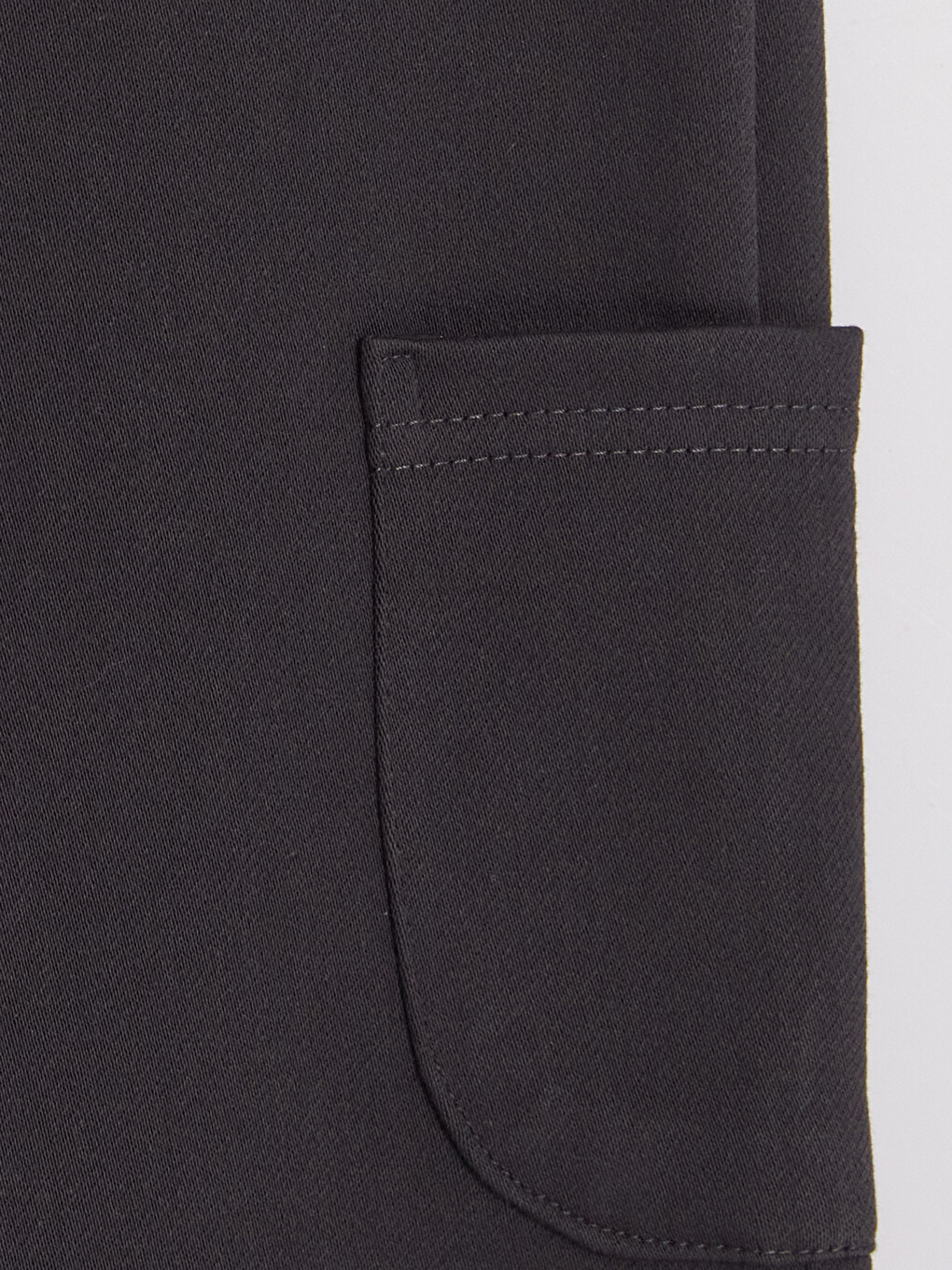 Antrasit Erkek Bebek Gabardin Kargo Pantolon-1