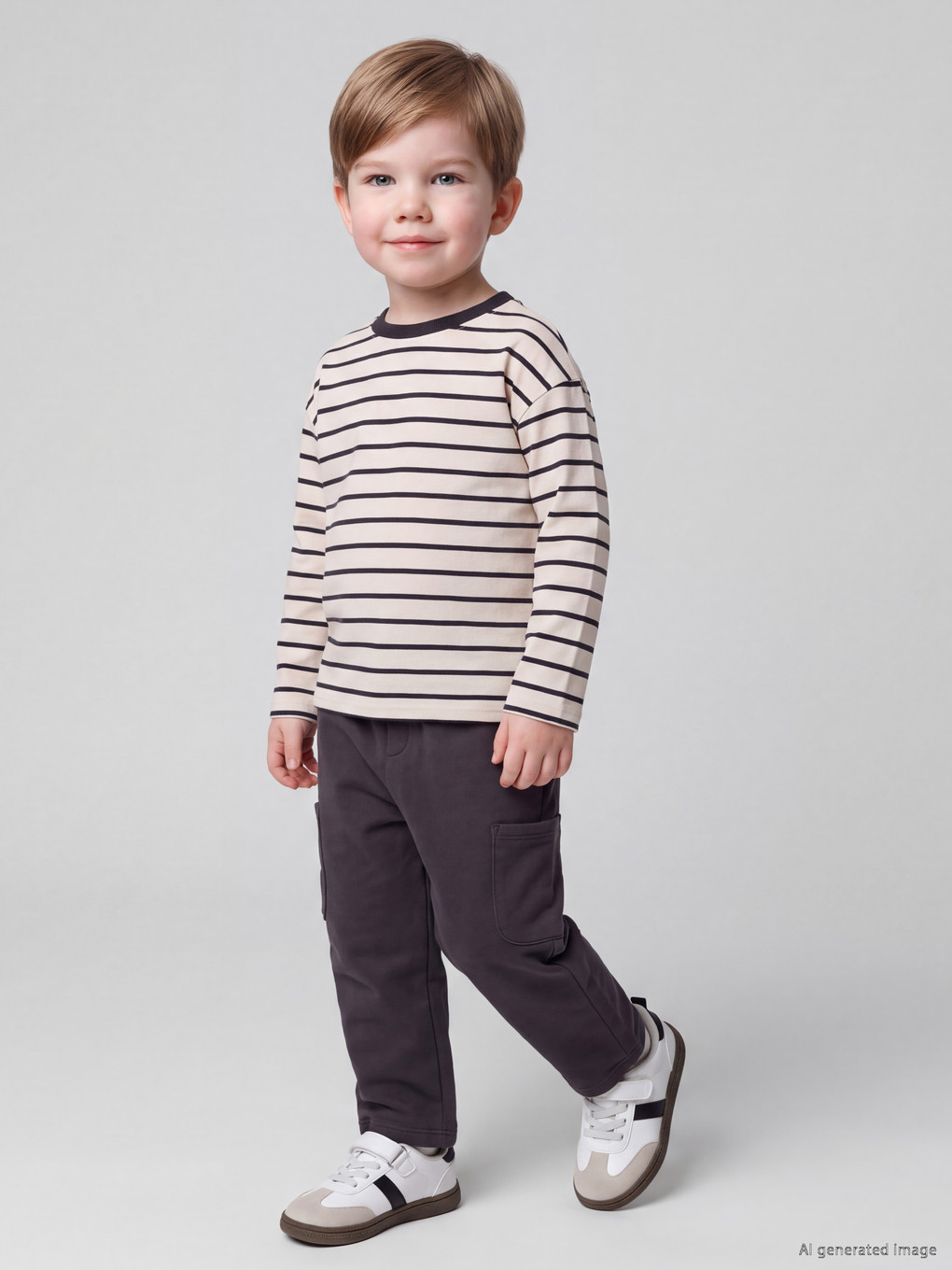 Baby Boys' Gabardine Cargo Trousers