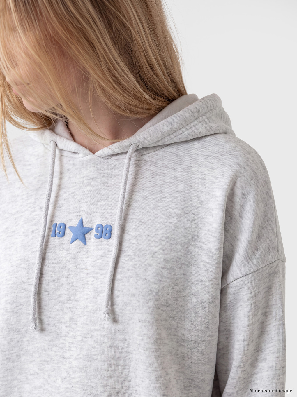 Printed Oversize Women's Thick Hoodie-2