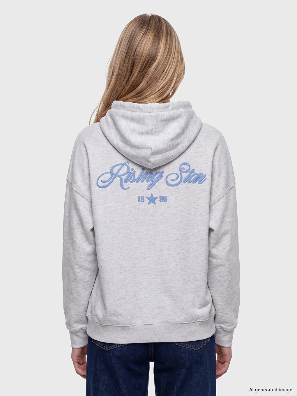 Printed Oversize Women's Thick Hoodie-3