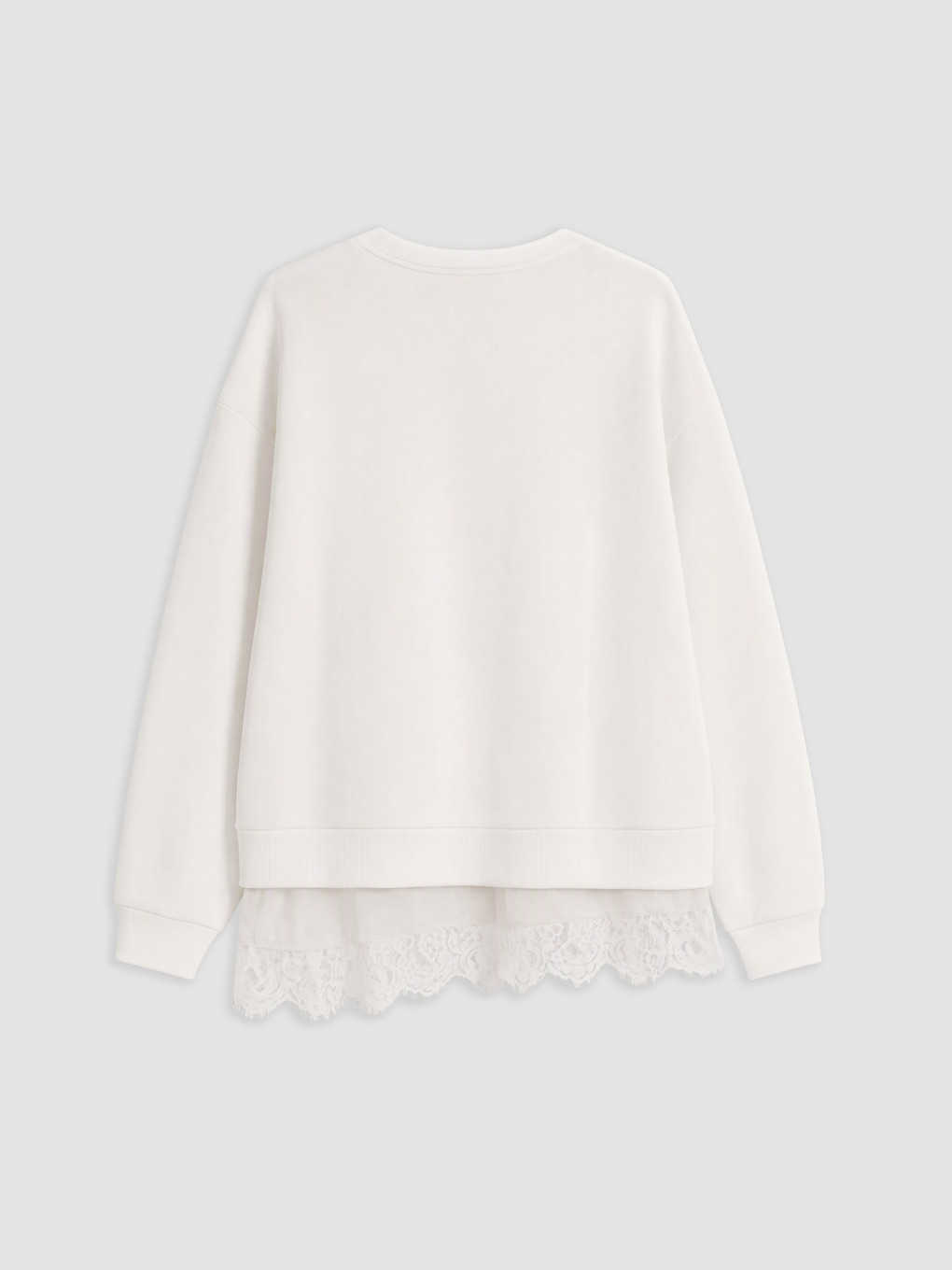 Lace Detailed Women's Thick Sweatshirt-5