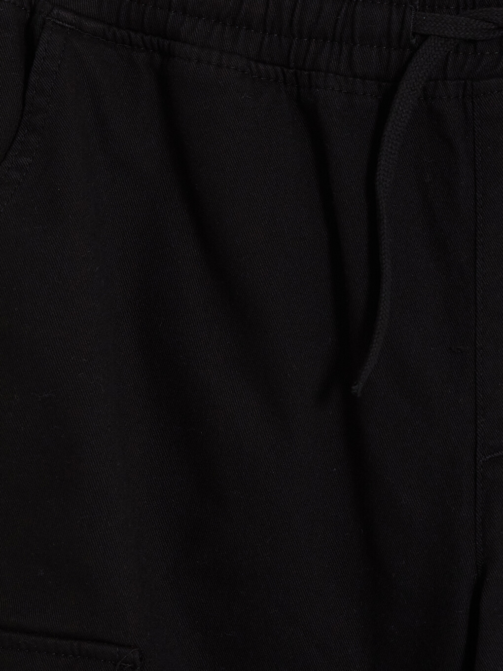 Siyah Regular Fit Erkek Kargo Pantolon-2