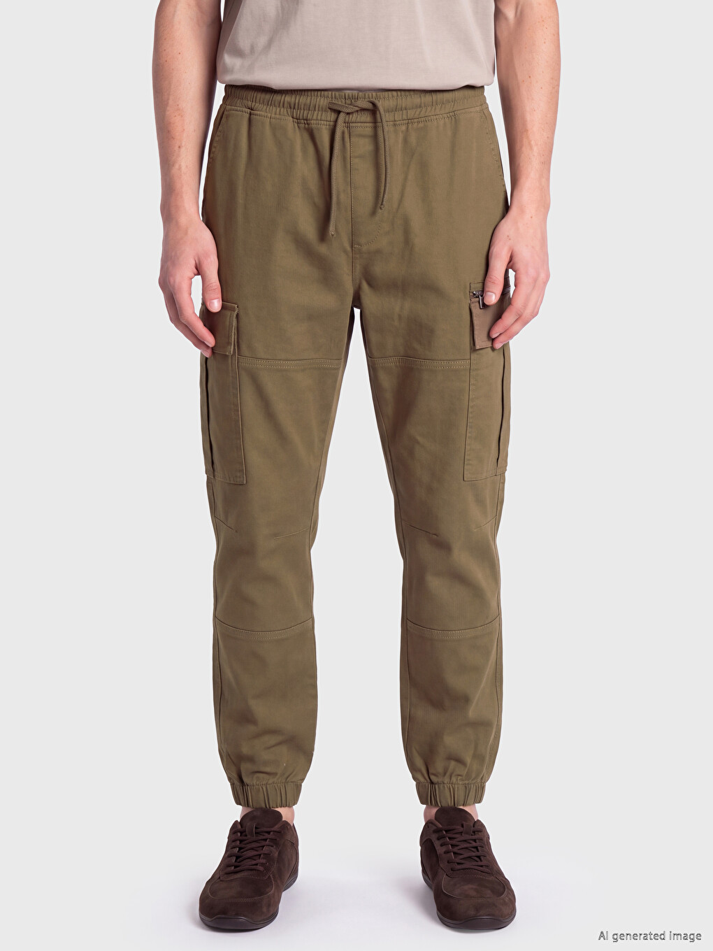 Regular Fit Men's Cargo Trousers-1