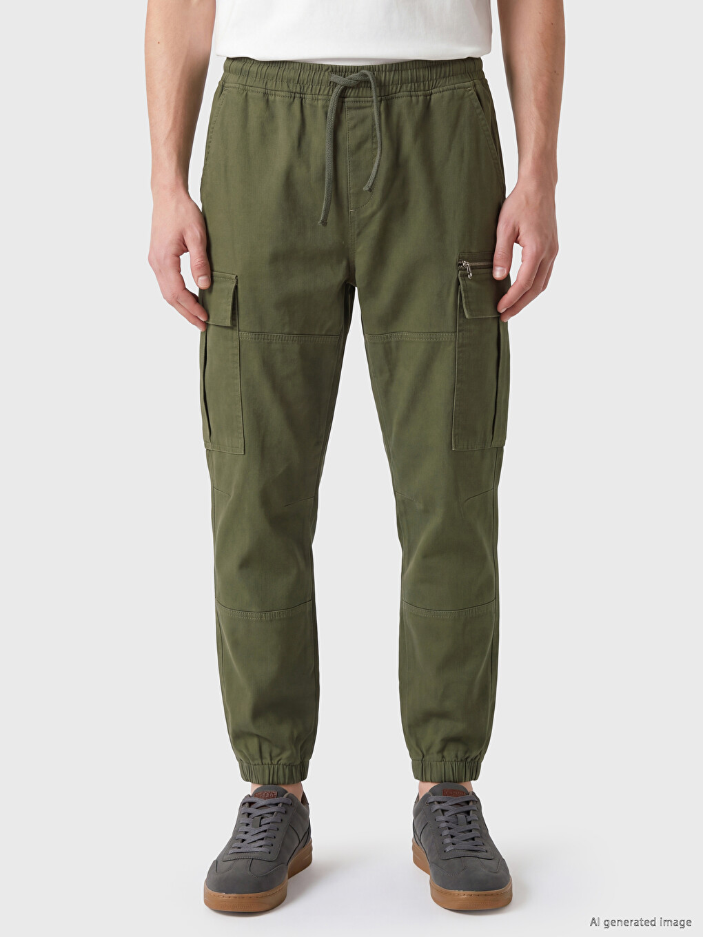 Regular Fit Men's Cargo Trousers-1