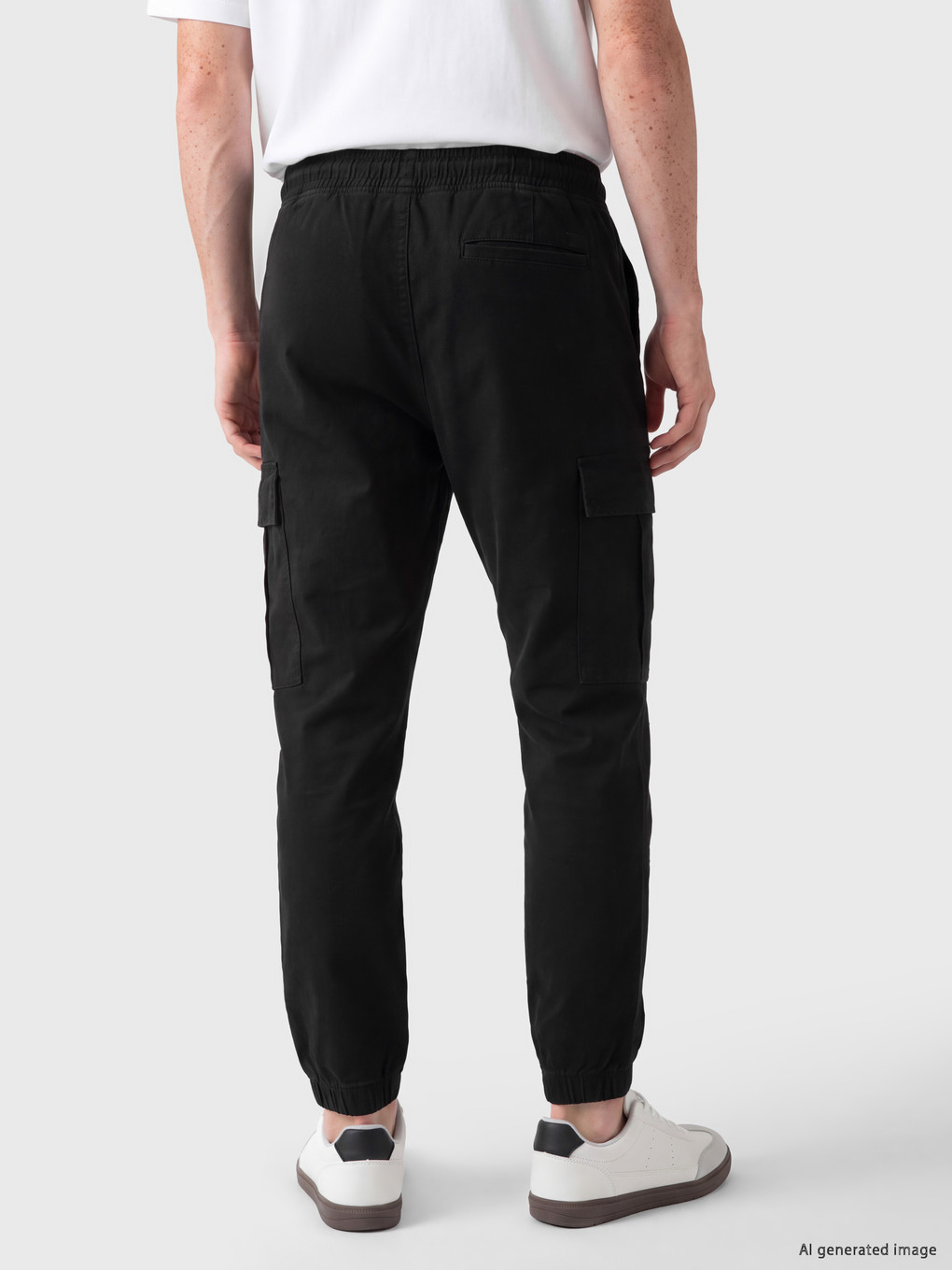 Regular Fit Men's Cargo Trousers-3