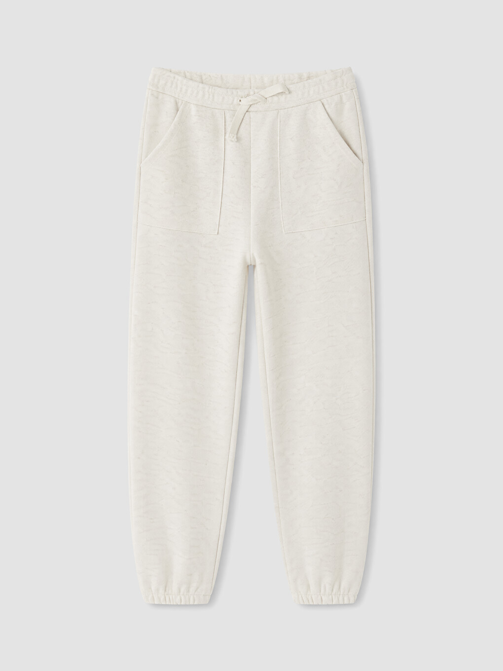Beyaz Erkek Çocuk Jogger Eşofman Altı