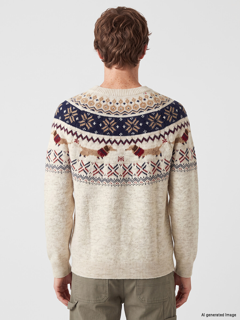 Man Ecru Sweater-3