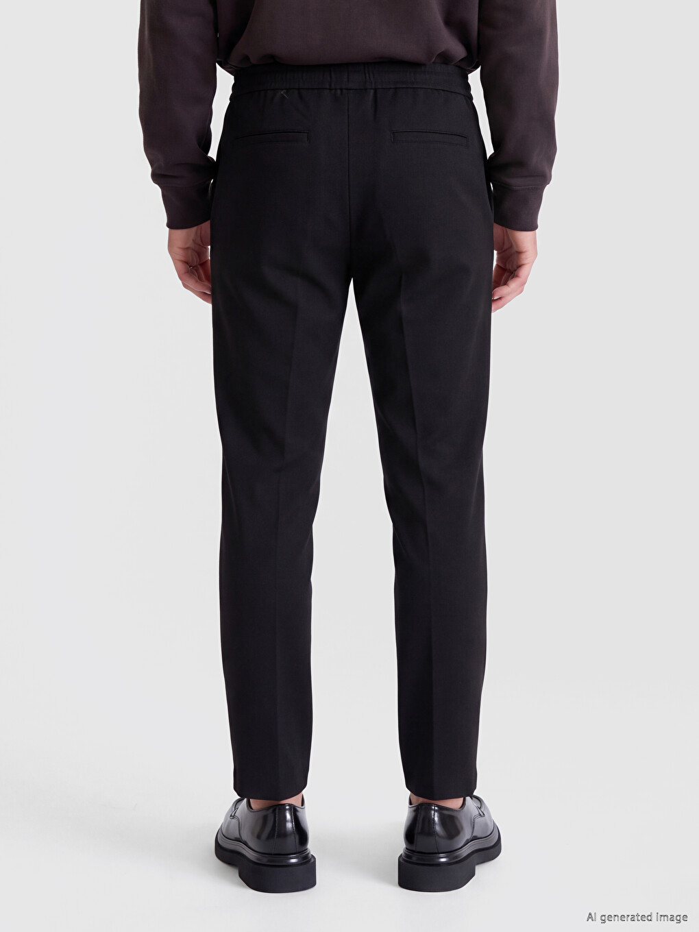 Siyah Regular Fit Erkek Pantolon-3