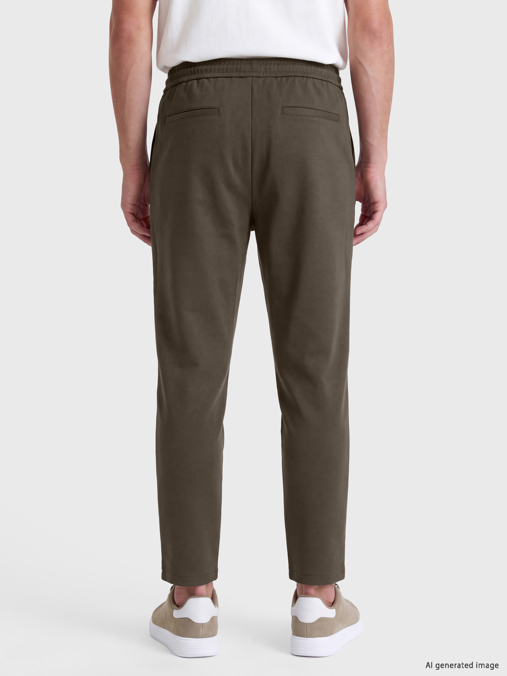 Drawstring Waist Men's Trousers-3