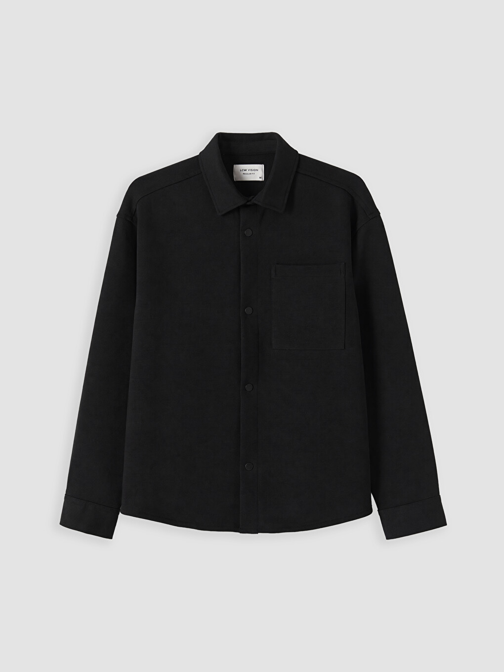 Siyah Regular Fit Erkek Gömlek Ceket