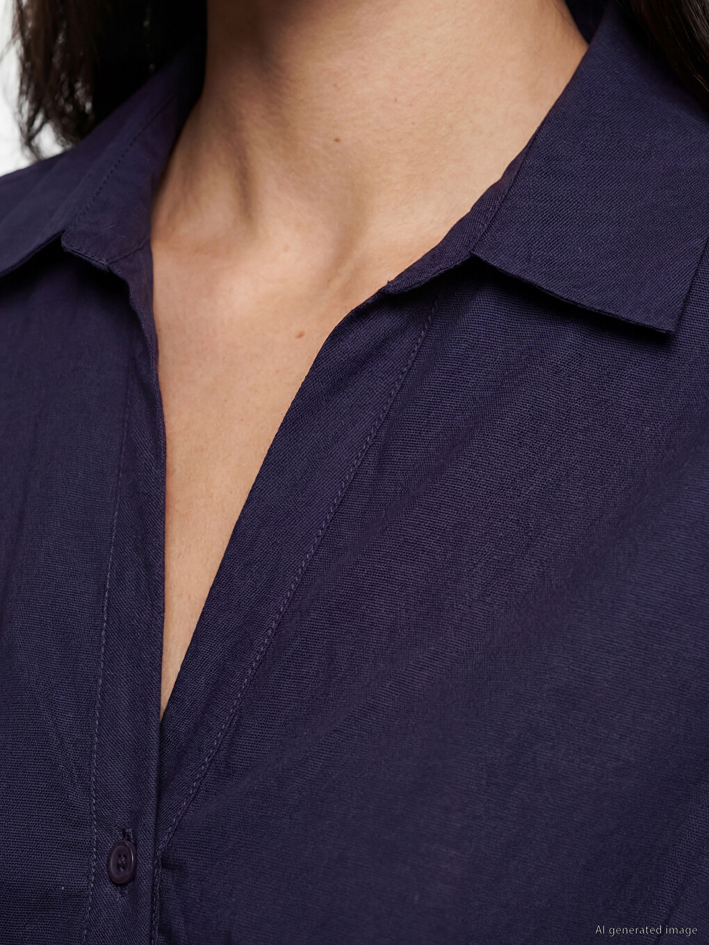 Short Sleeve Women's Shirt Dress-2