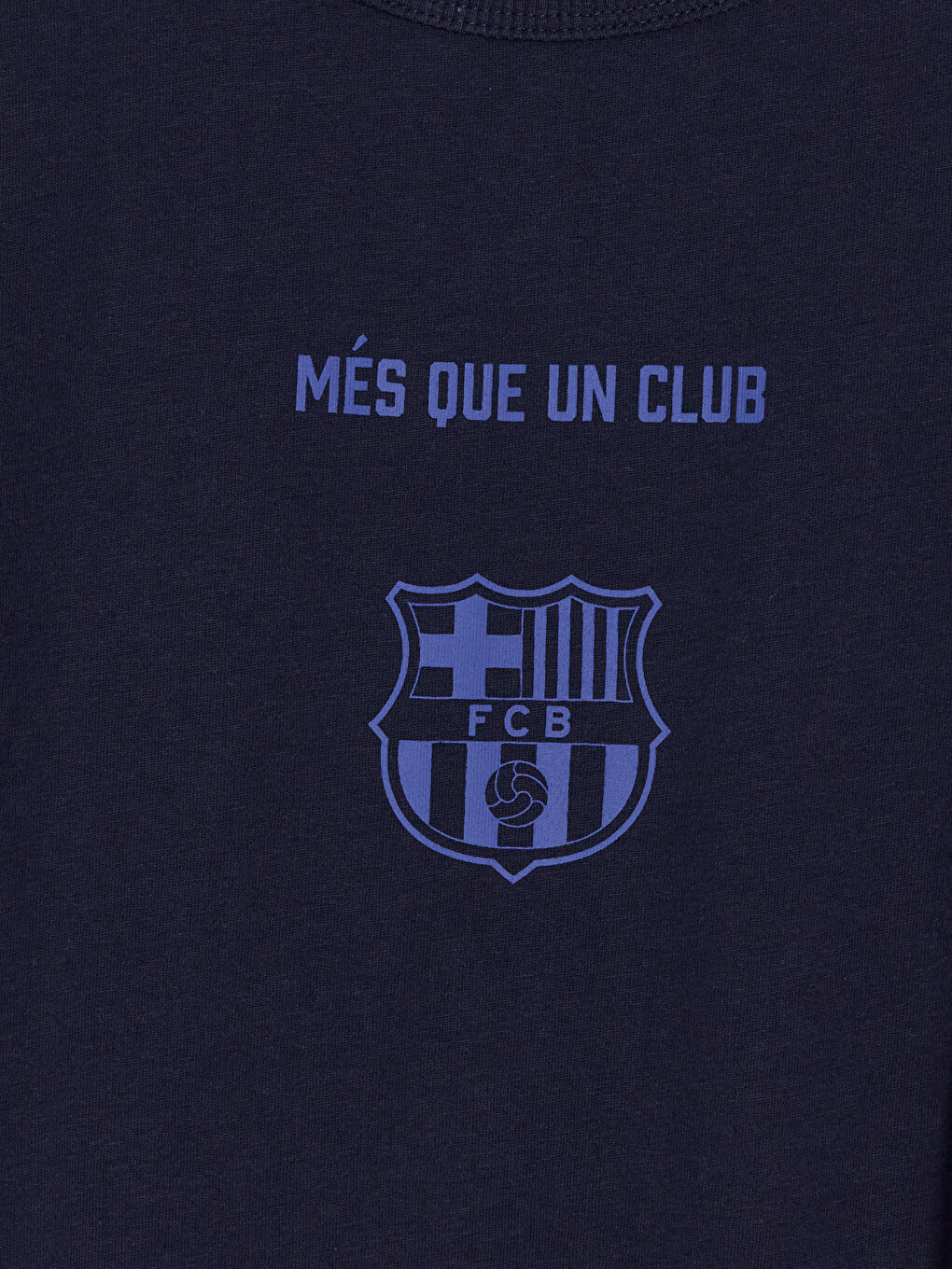 Crew Neck Fc Barcelona Printed Boys' T-shirt-1