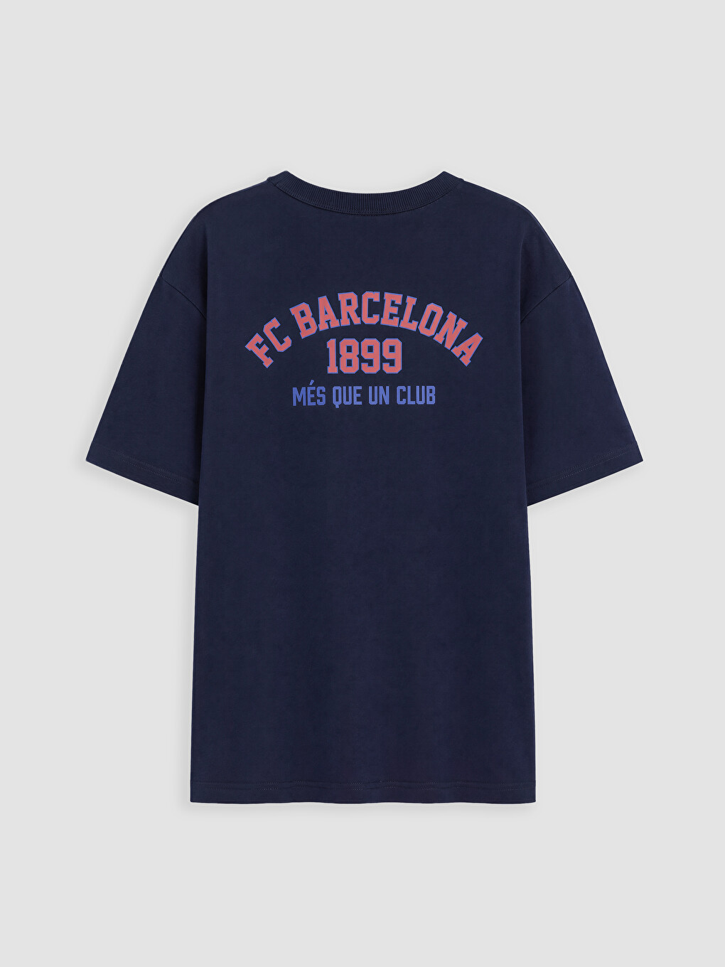 Crew Neck Fc Barcelona Printed Boys' T-shirt-2