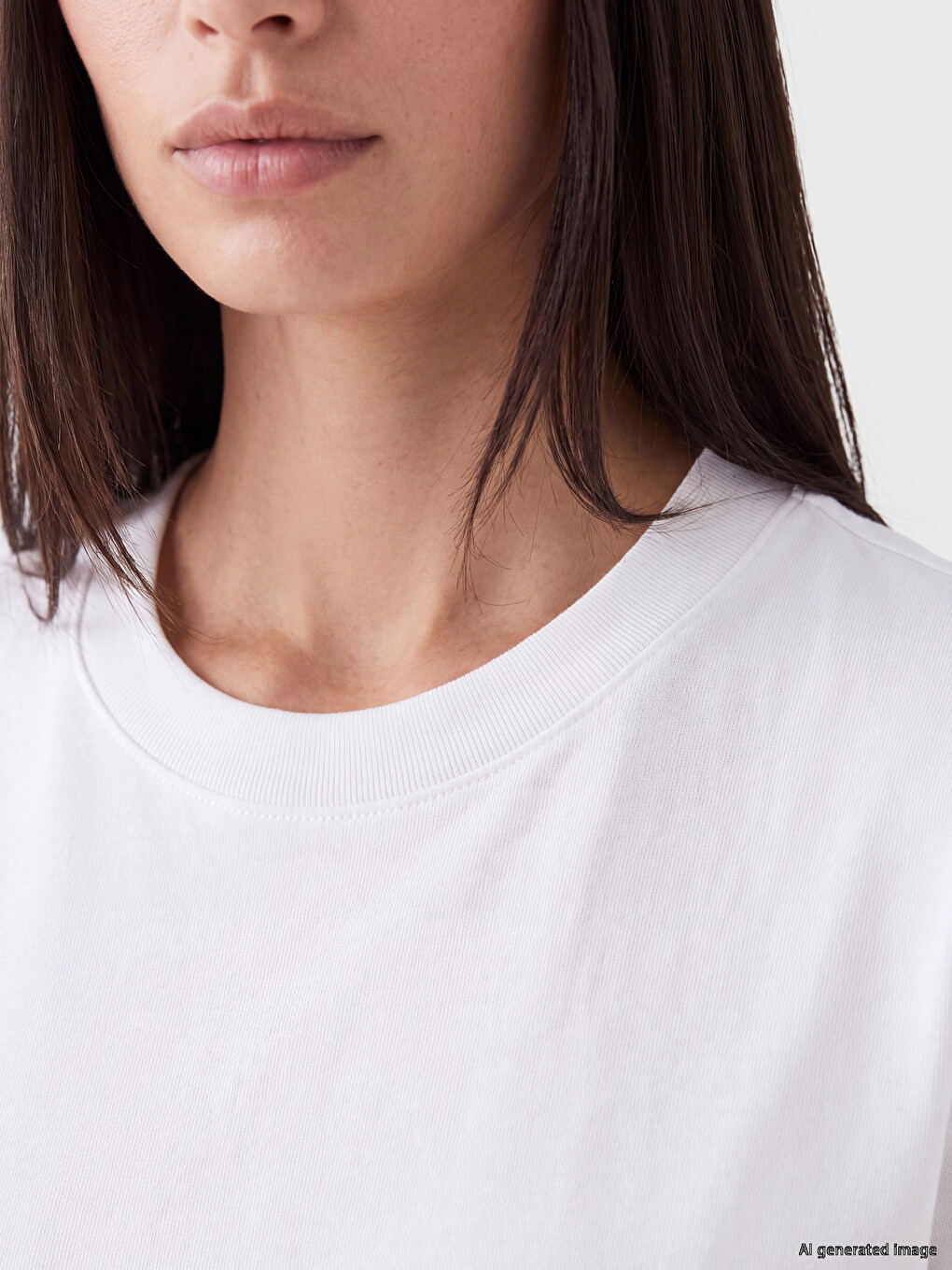 Woman White T-shirt-2