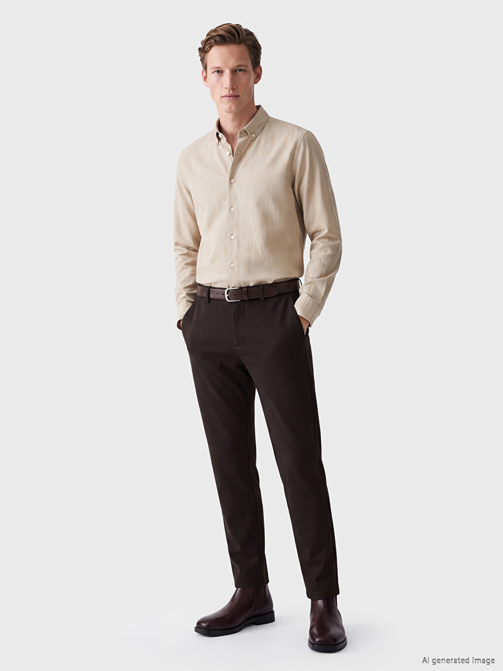 Regular Fit Men's Trousers-1