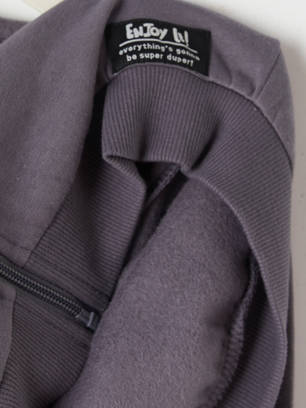 Boy Anthracite Zip-up Sweatshirt-3