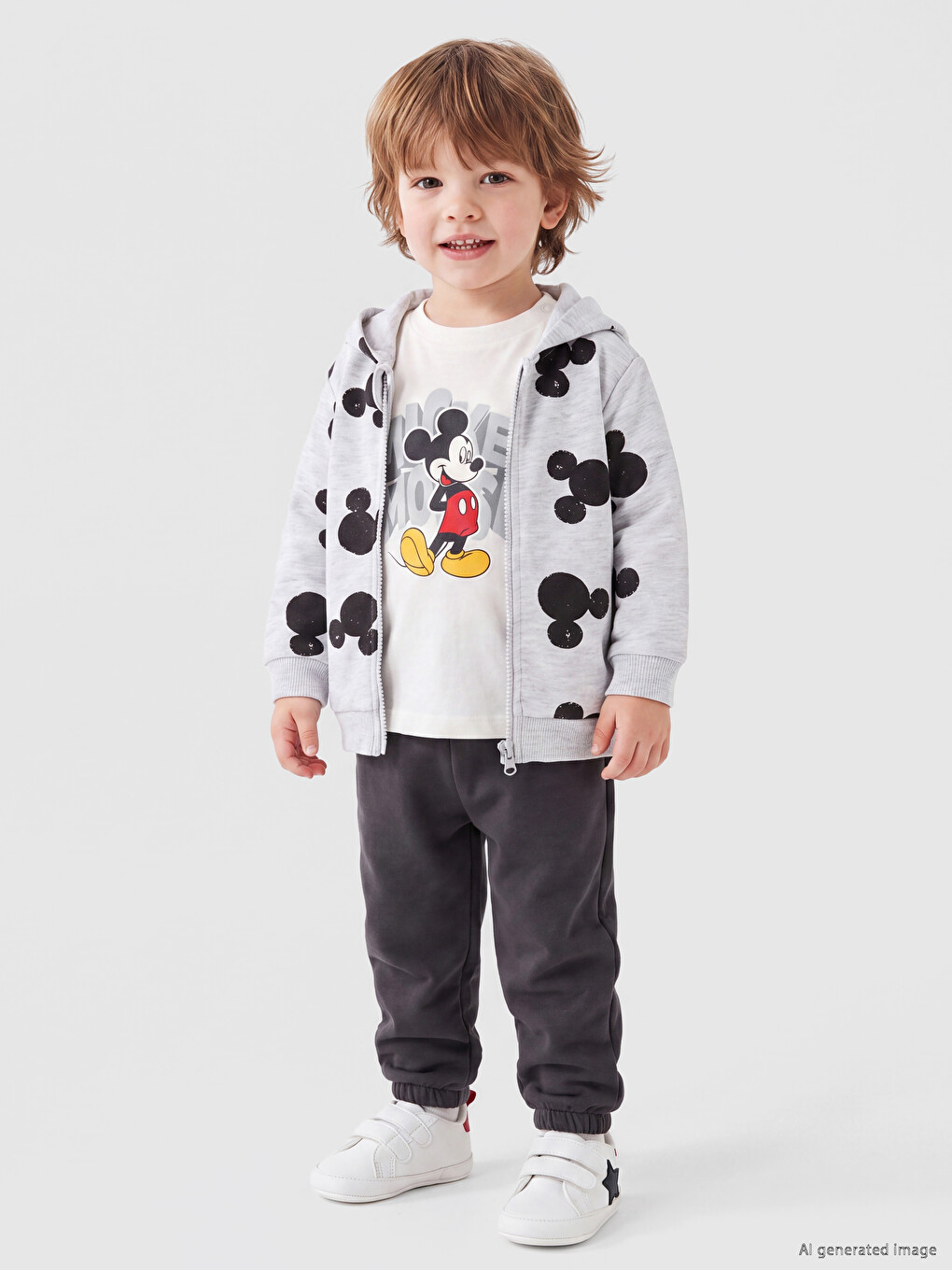 Mickey Mouse Printed Baby Boys' 3-piece Set