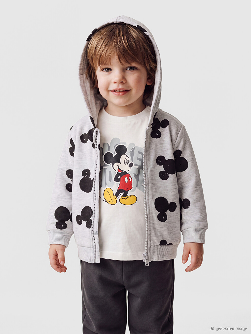 Mickey Mouse Printed Baby Boys' 3-piece Set-1