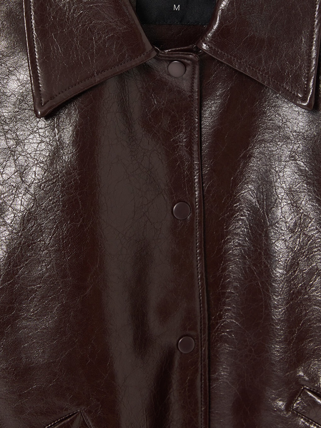 Oversize Women's Faux Leather Jacket-7