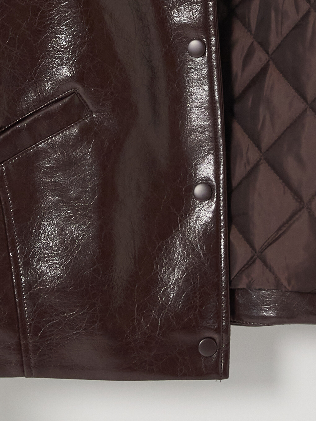 Oversize Women's Faux Leather Jacket-8