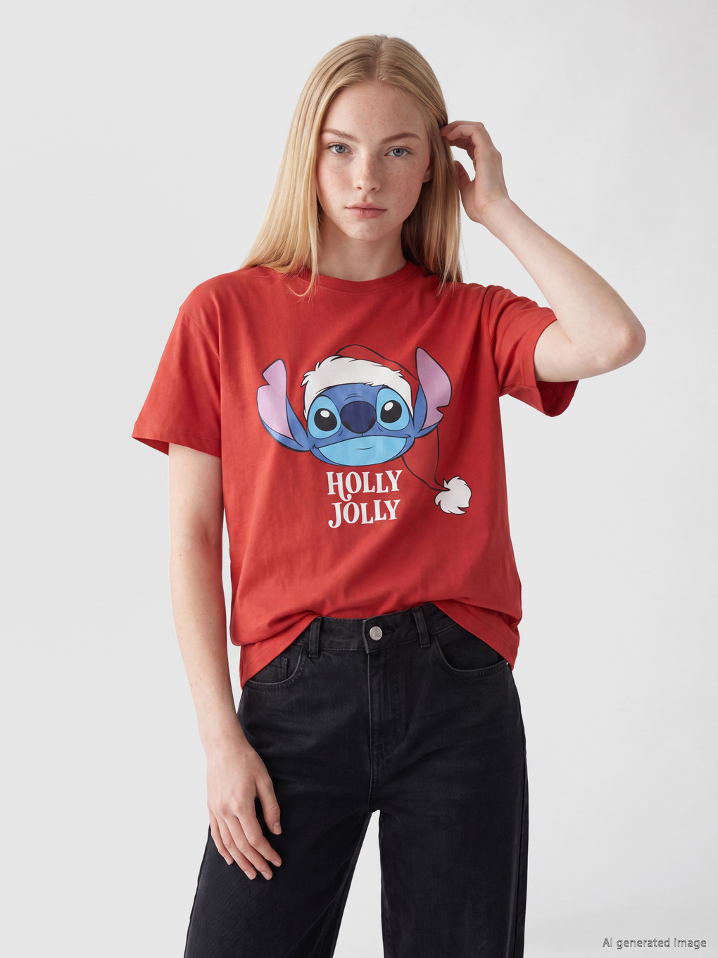 Stitch Принтті Әйелдер Футболкасы