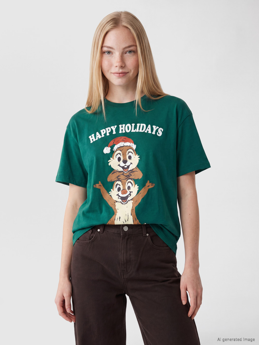 Женская Футболка С Принтом Chip And Dale