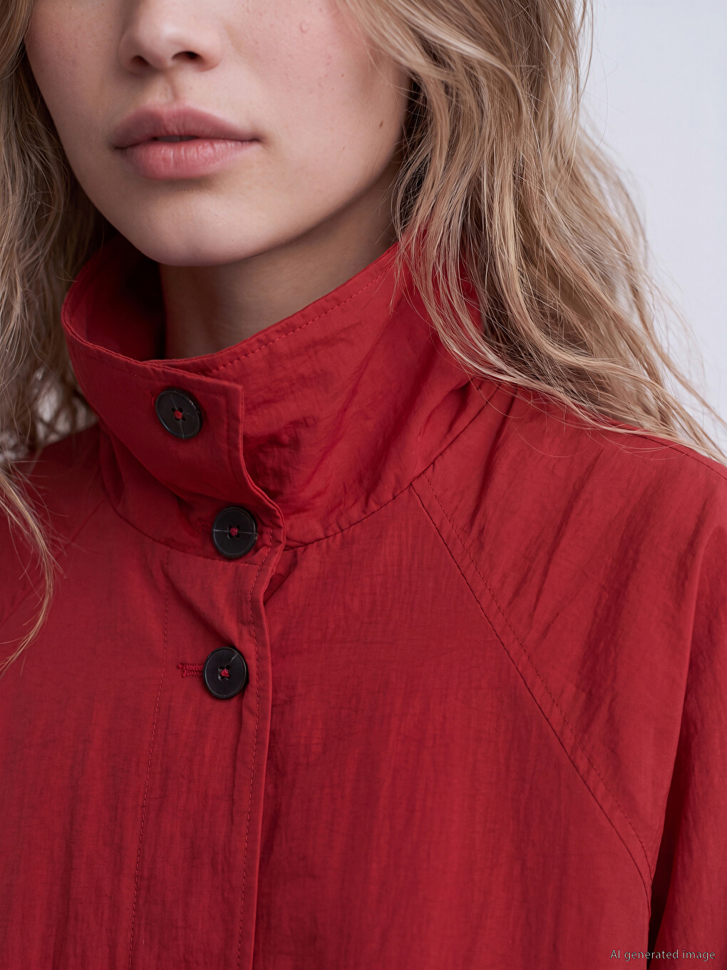 Woman Red Jacket-2