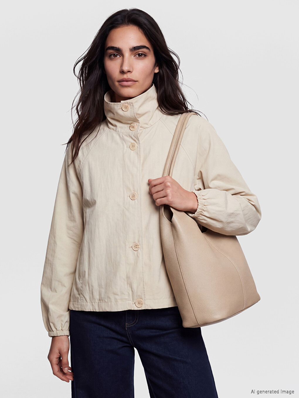 Woman Beige Jacket