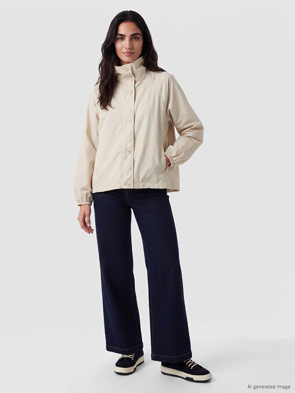 Woman Beige Jacket-1