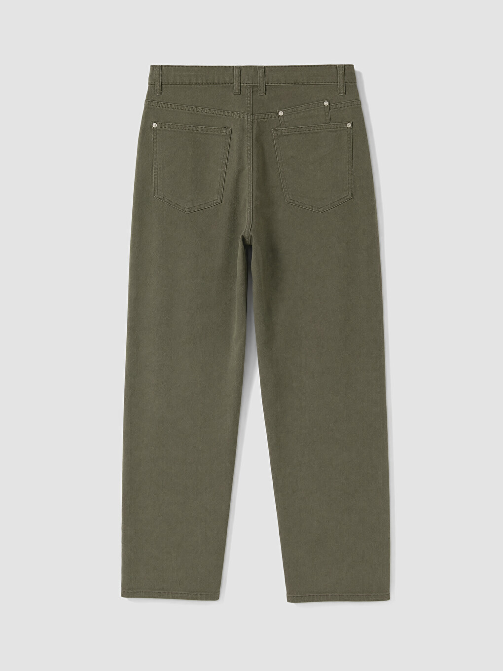 Haki Regular Fit Gabardin Erkek Pantolon-2