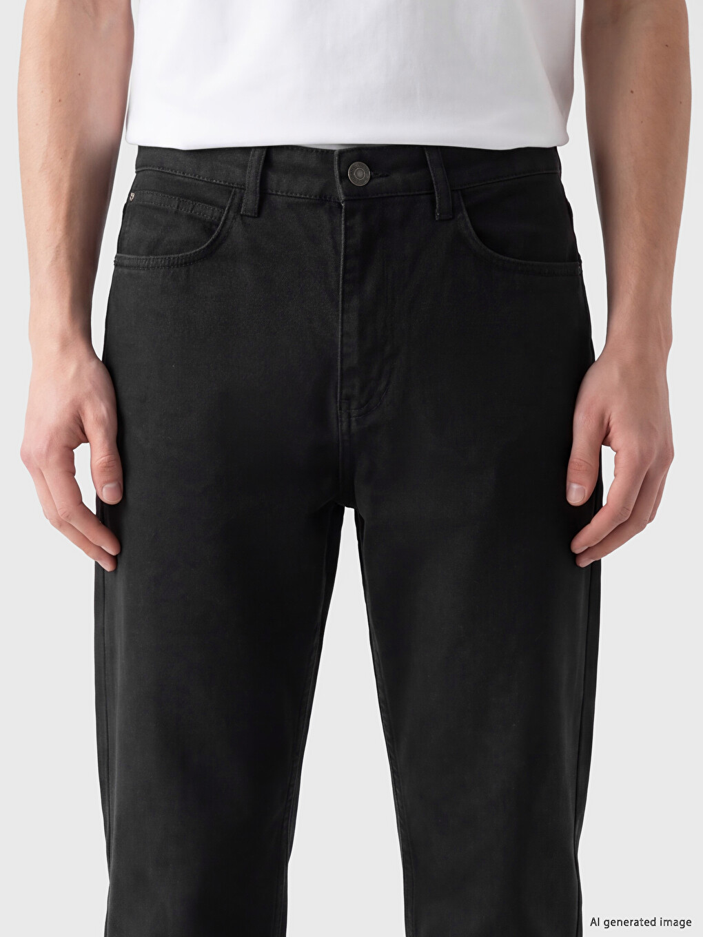 Antrasit Regular Fit Gabardin Erkek Pantolon-2