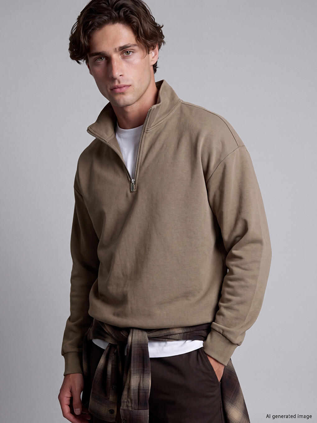 Mock Neck Men's Sweatshirt