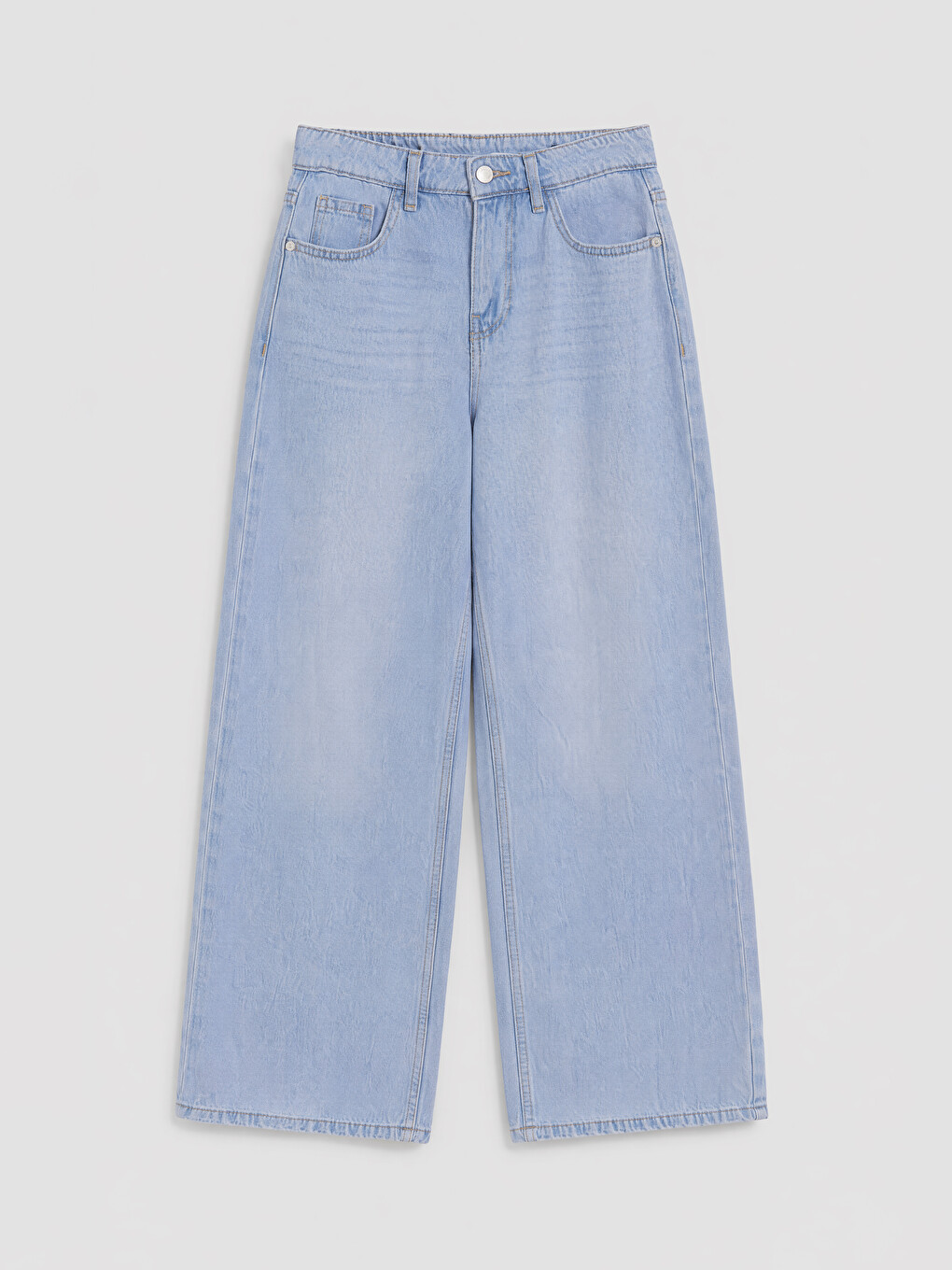 İndigo Straight Fit Kadın Jean Pantolon-4