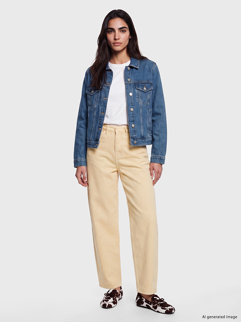 High Waist Baggy Fit Women's Jeans
