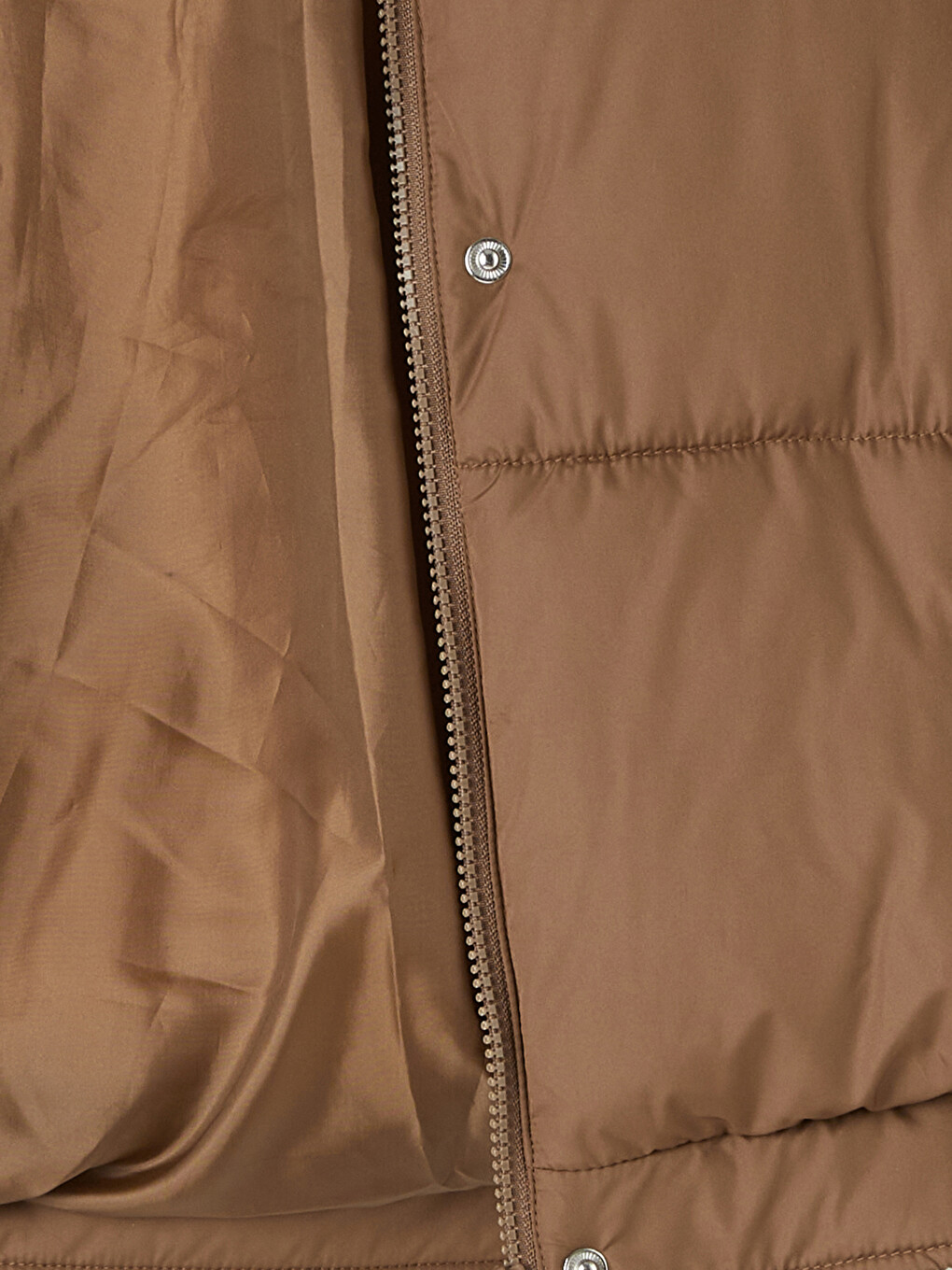 Leather Shirt Collar Women's Puffer Coat-7