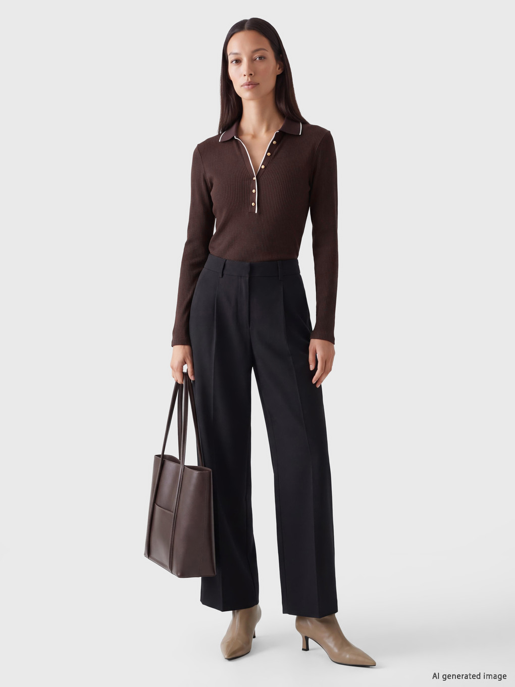 Polo Collar Women's Body-1