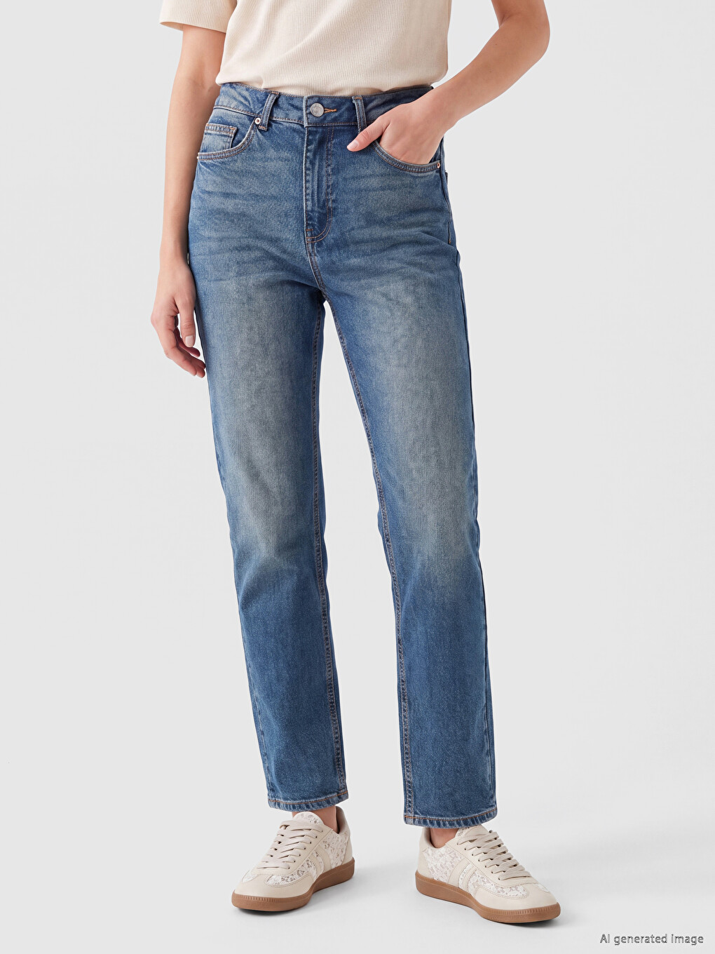 Woman Indigo Jeans-1