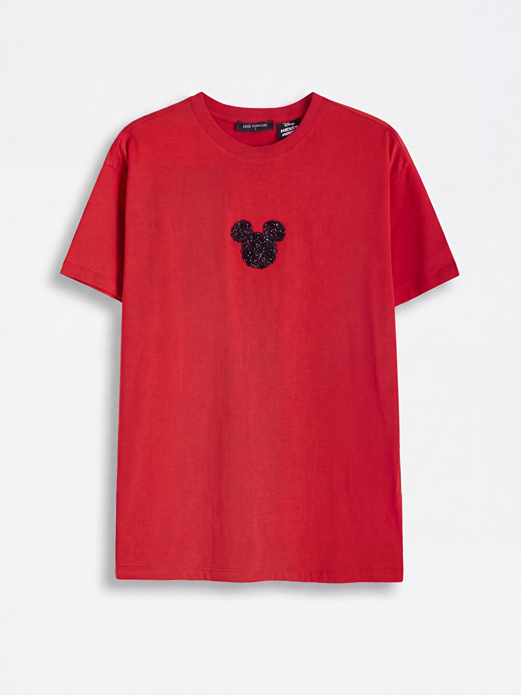 T-shirt Pambuku 100% Me Qëndisje Minnie Mouse Për Gra-4