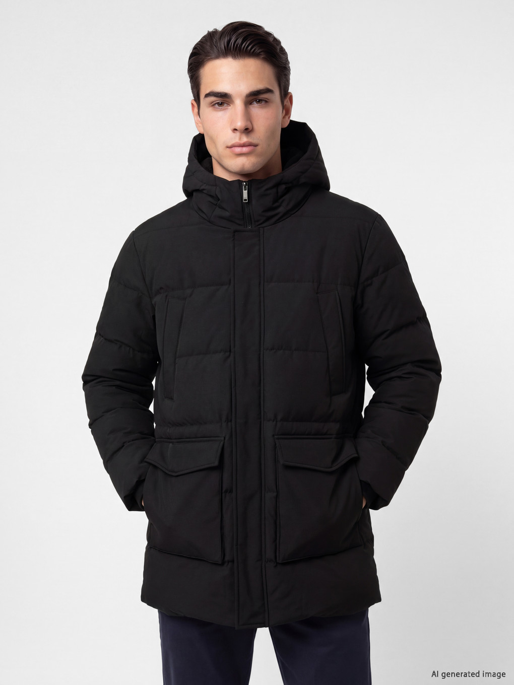 Man Black Coat