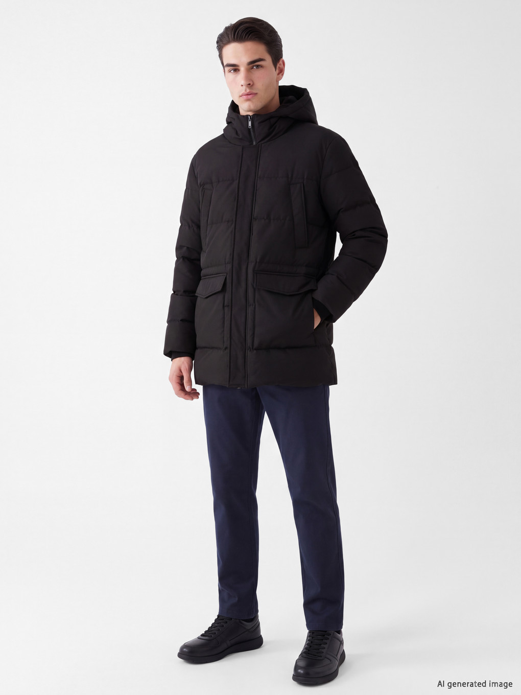 Man Black Coat-1