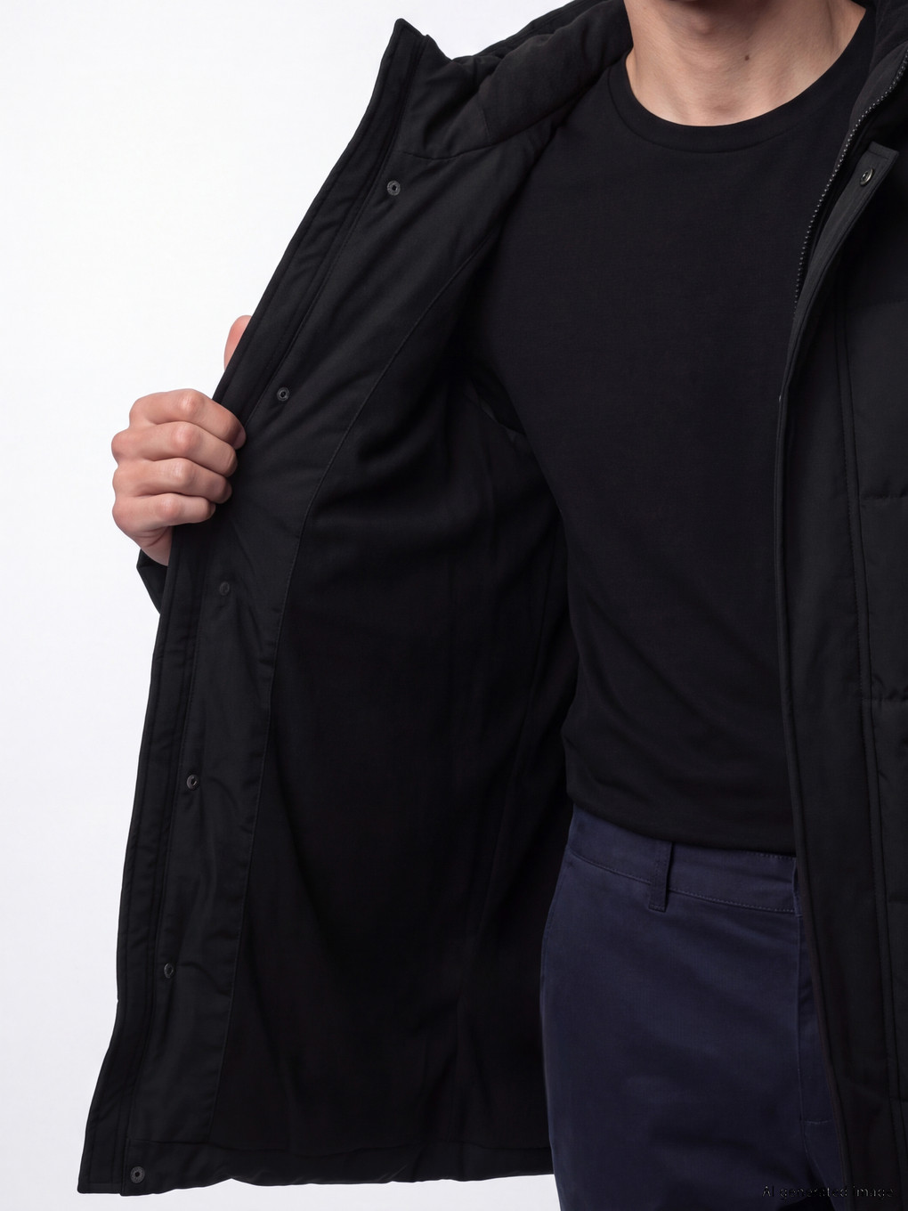 Man Black Coat-3