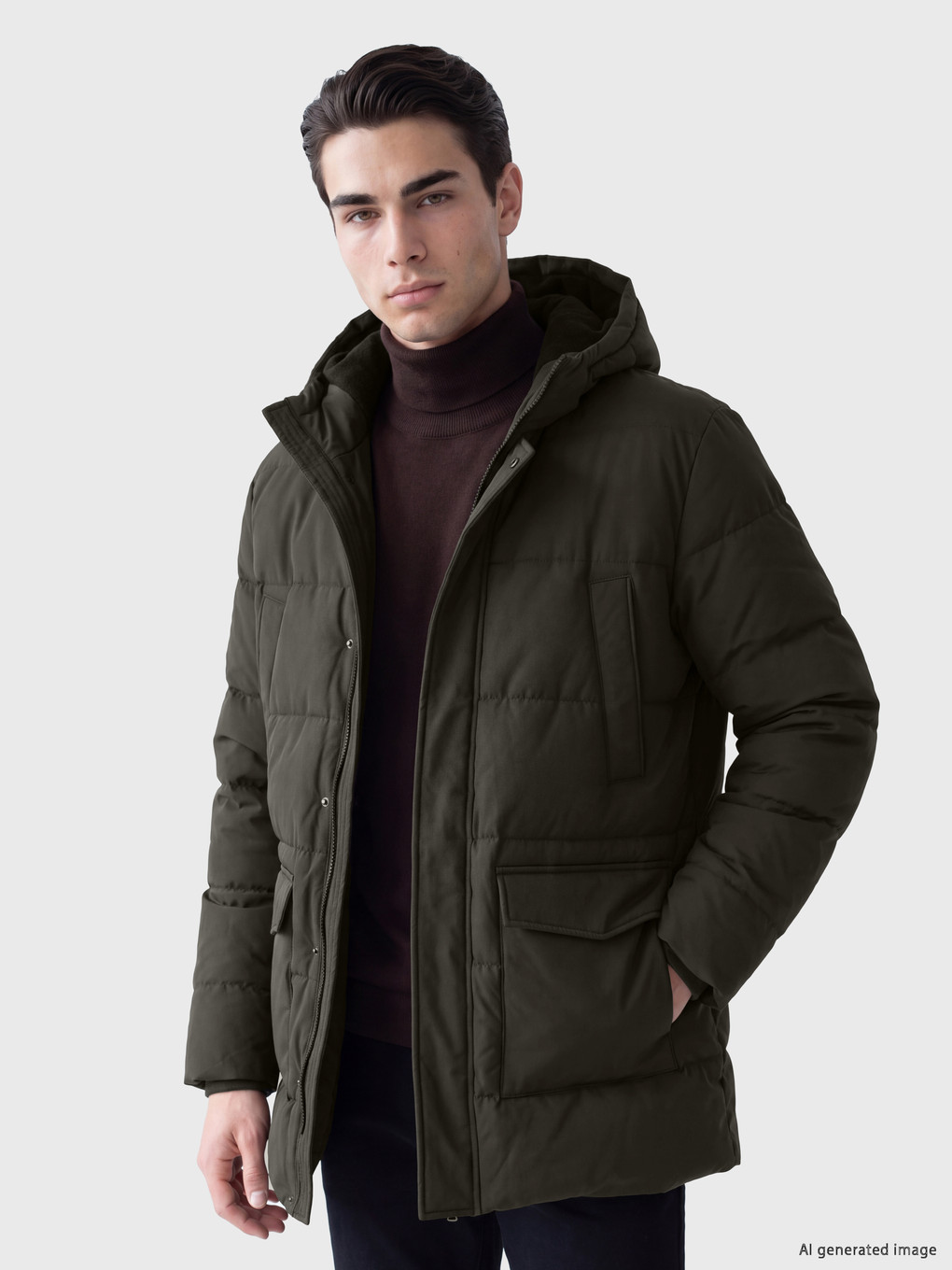 Man Khaki Coat