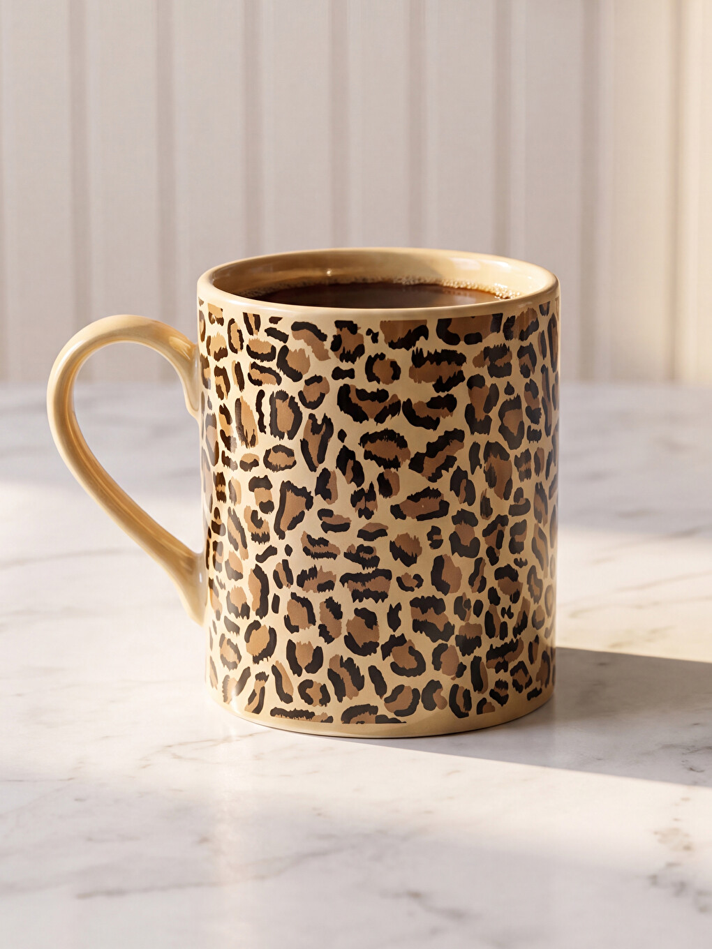 Leopard Print Porcelain Mug 320 Ml
