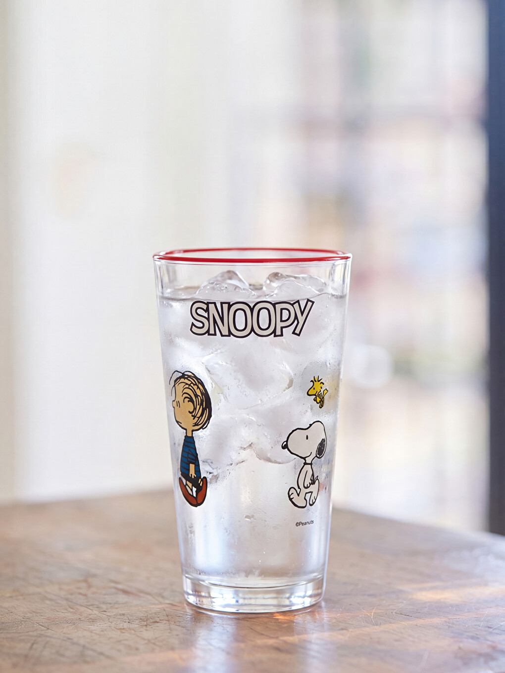 Karışık Snoopy Baskılı Cam Bardak 570 Ml