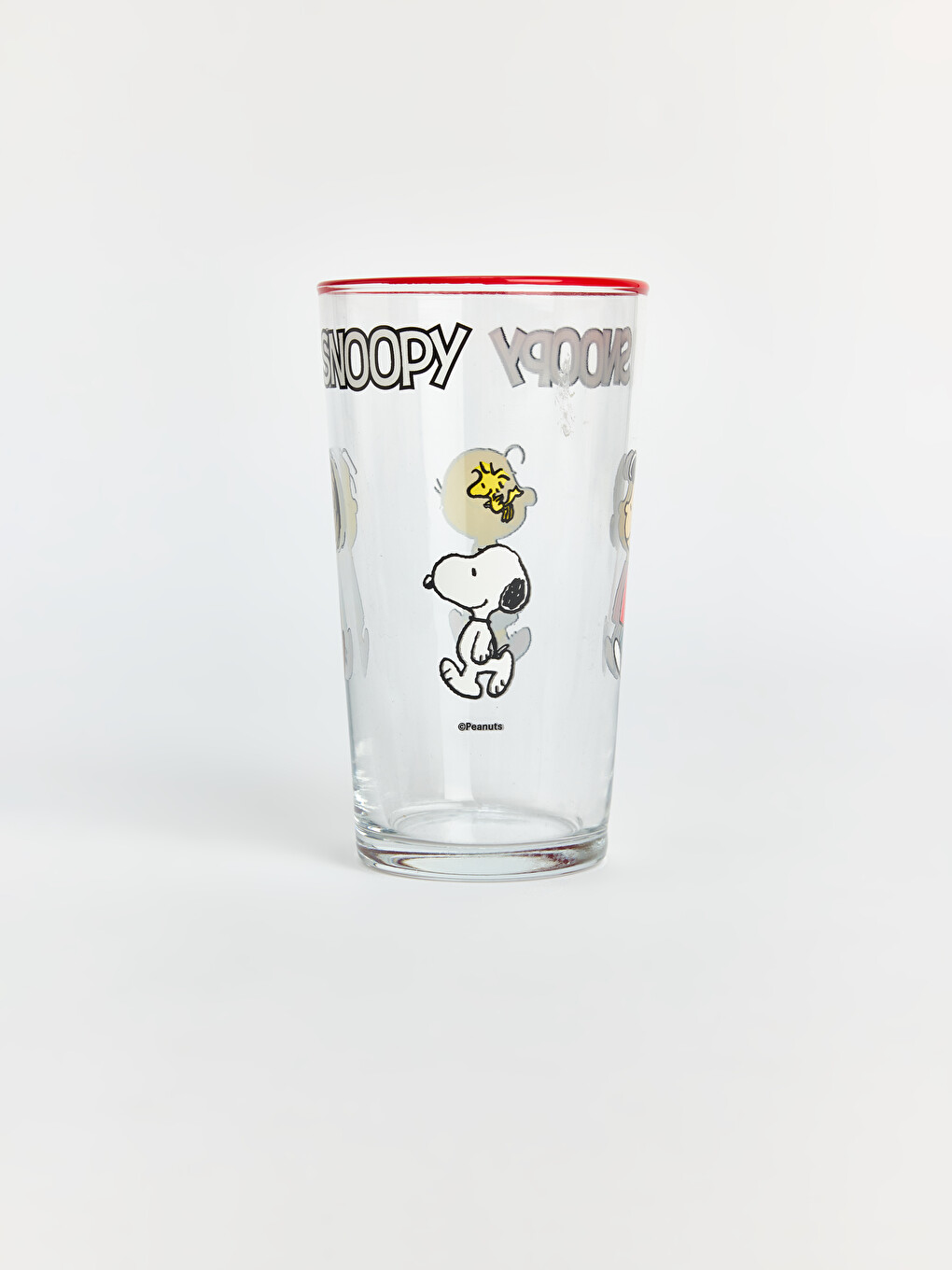 Karışık Snoopy Baskılı Cam Bardak 570 Ml-5