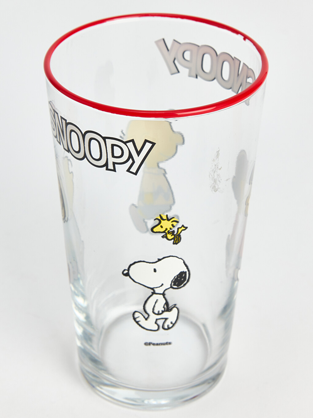 Karışık Snoopy Baskılı Cam Bardak 570 Ml-6